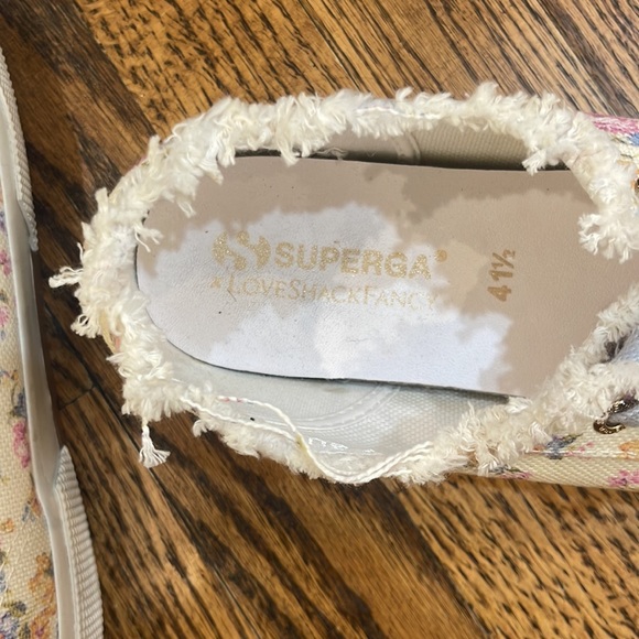 LoveShackFancy x Superga Pink Multi Florla Sneakers (w blue laces only) - Picture 7 of 7